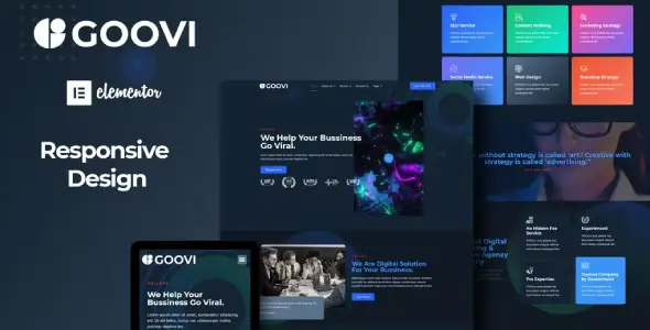 Goovi – Creative Agency & Digital Marketing Elementor Template Kits